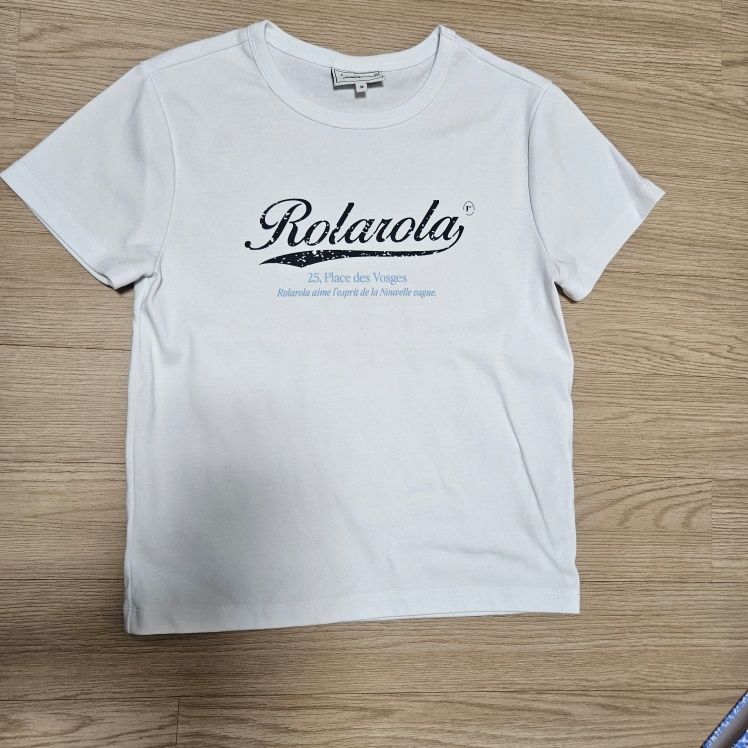 MUSINSA公式 | ROLAROLA VINTAGE CRACK LOGO T-SHIRT WHITE