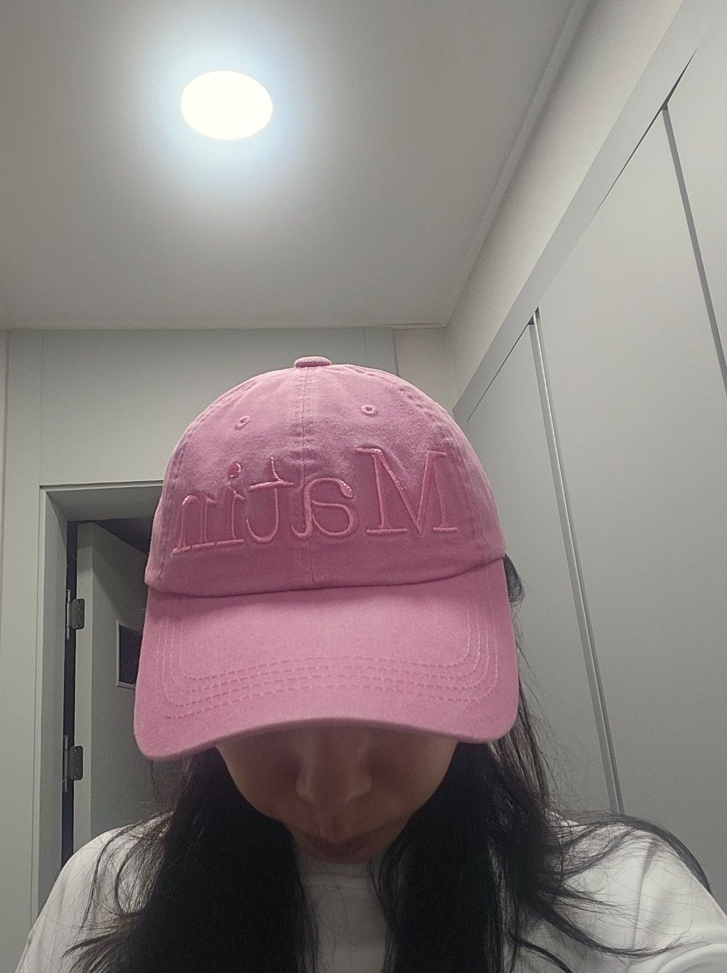 【Matin Kim】 MATIN LOGO WASHED BALL CAP ♥4Color MUSINSA | MATIN KIM MATIN LOGO WASHED BALL CAP IN BLACK