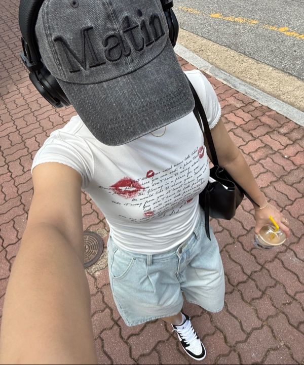 【Matin Kim】 MATIN LOGO WASHED BALL CAP ♥4Color MATIN COTTON WASHED BALL CAP IN BEIGE - MATINKIM