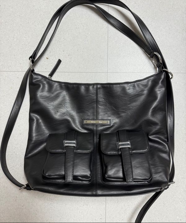 【Matin Kim】DOUBLE POCKET TWO WAY BAG DOUBLE POCKET TWO WAY BAG IN CREAM – Matin Kim