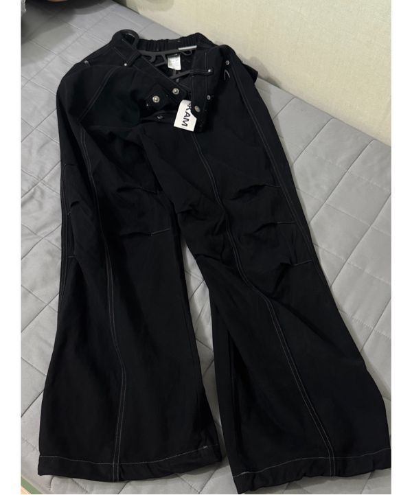 ●AAKAM● Knee Pin-tuck Studded Cotton Pants MUSINSA | AAKAM Knee Pin-tuck Studded Cotton Pants (Khaki)
