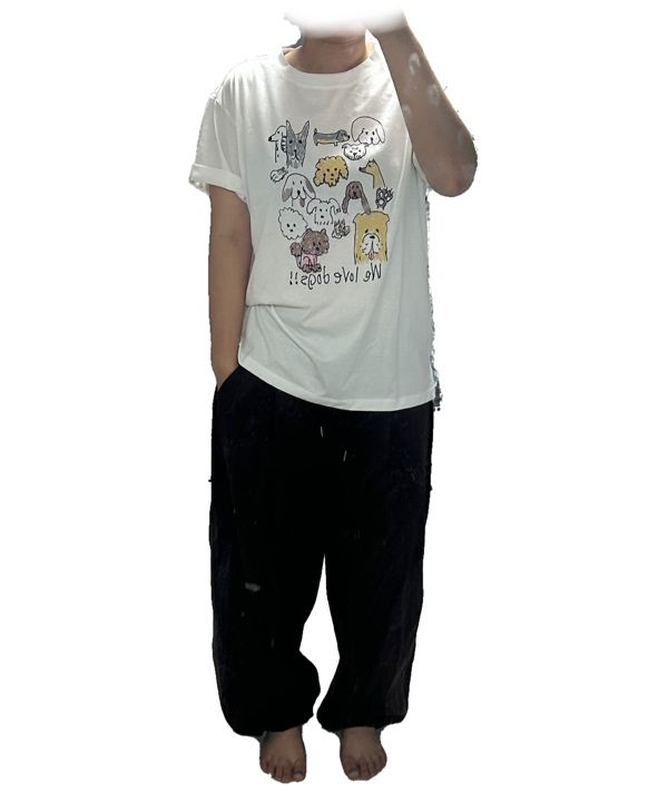 【GENERAL IDEA】Puppy Friends ジャガード半袖Tシャツ MUSINSA公式 | GENERAL IDEA Puppy Friends Loose Fit Short