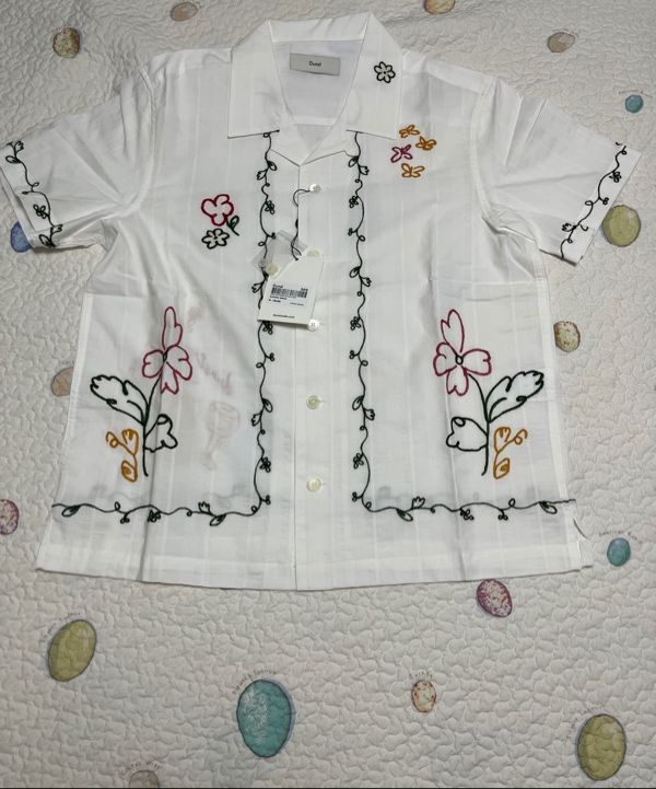 Dunst ♥ UNISEX HAND-DRAWING OPEN COLLAR SHIRT MUSINSA | DUNST FOR WOMEN UNISEX HAND-DRAWING OPEN COLLAR
