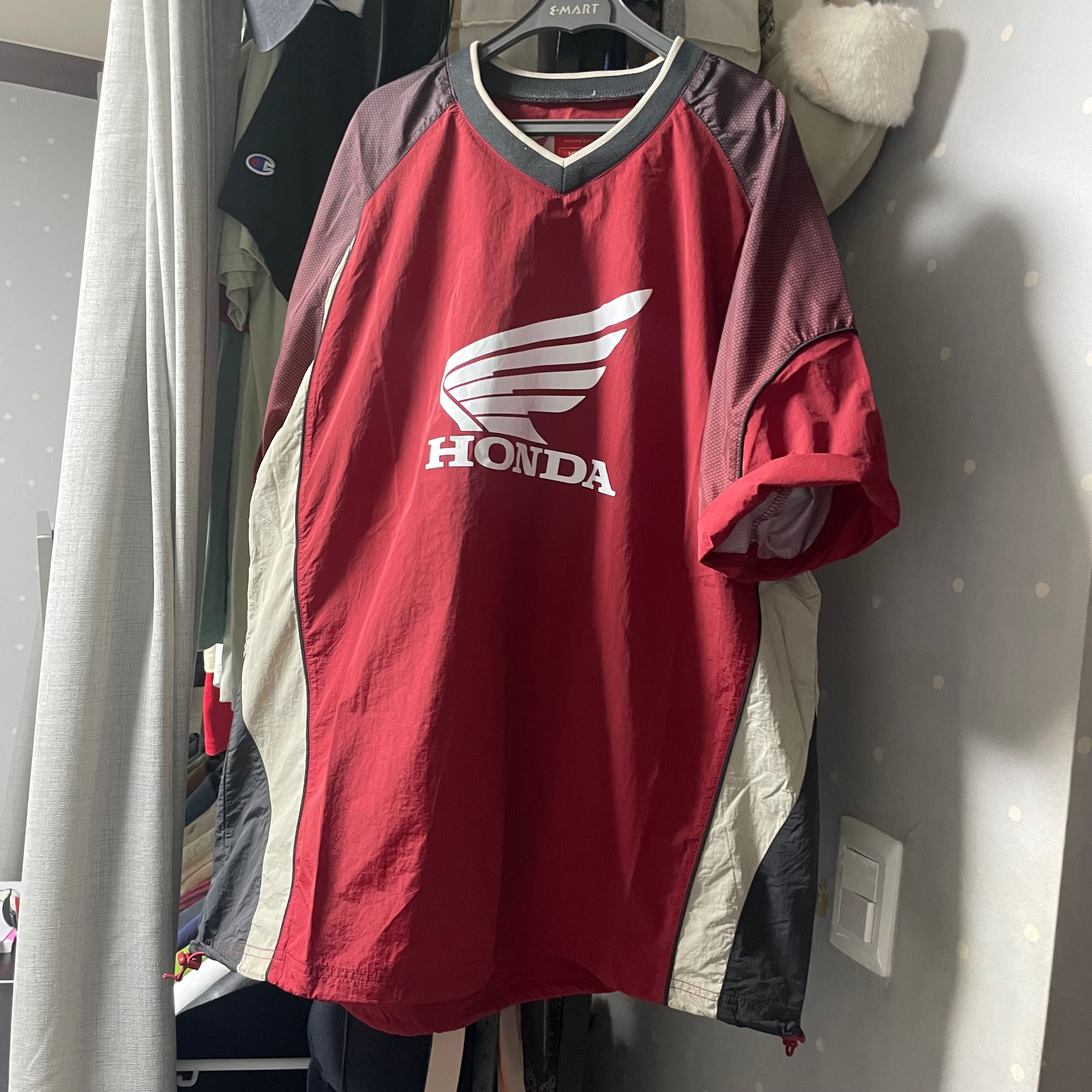 Tシャツ・カットソー HONDA MOTORCYCLE Speed Track nylon Tshirt Beige MUSINSA | Honda Motorcycle Speed Track nylon T-shirt Red