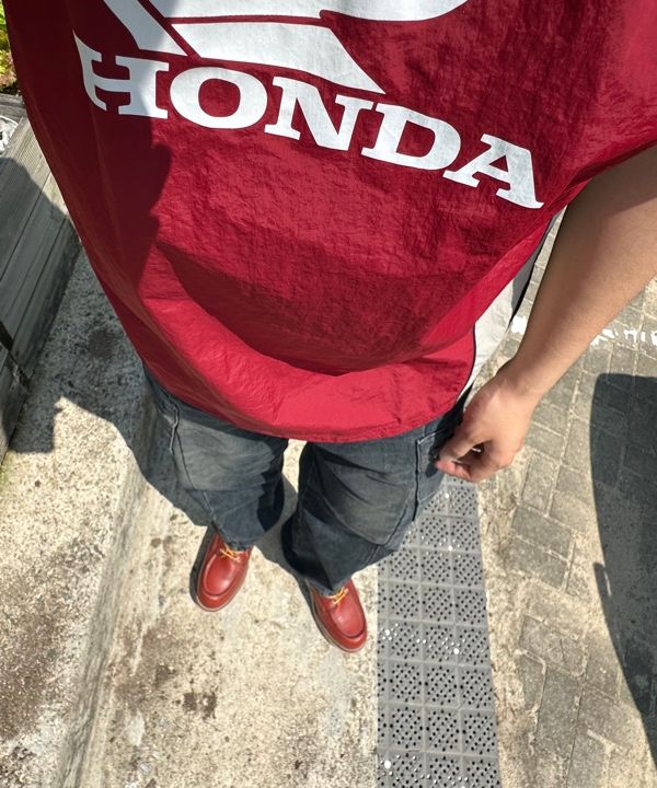 Tシャツ・カットソー HONDA MOTORCYCLE Speed Track nylon Tshirt Beige MUSINSA | Honda Motorcycle Speed Track nylon T-shirt Red