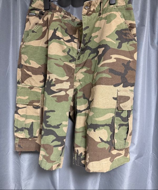 MUSINSA | WKNDRS RIPSTOP CARGO SHORTS (CAMO)