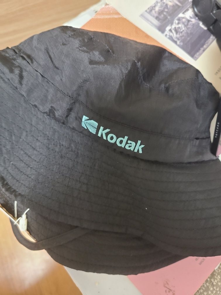 MUSINSA KODAK Air Lip Bucket Hat BLACK