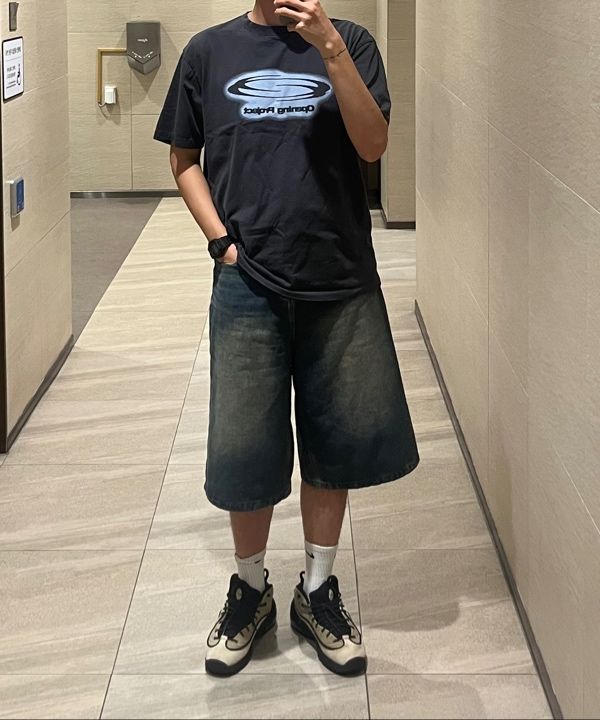 MUSINSA | OPENING PROJECT Identity T Shirt - Sprayed Charcoal