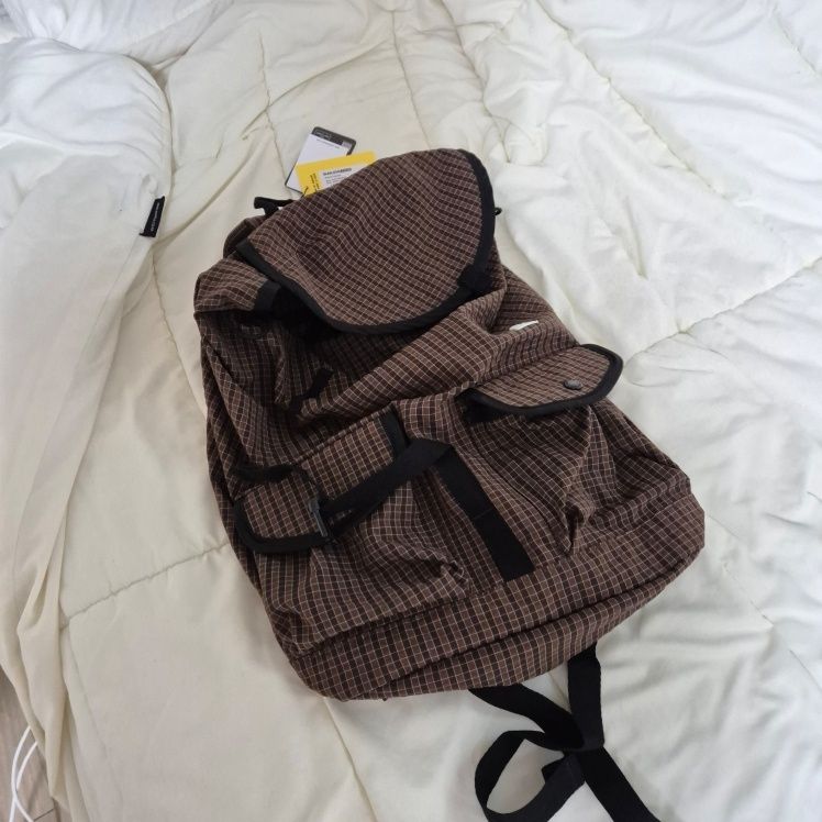 MUSINSA公式 | SUNLOVE Explorer Daypack Brown Grid