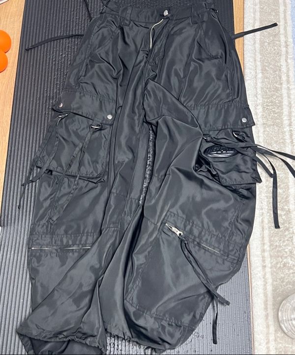 BADBLOOD ■ Squad Curved Cargo Pants MUSINSA | BADBLOOD Squad Curved Cargo Pants - Black