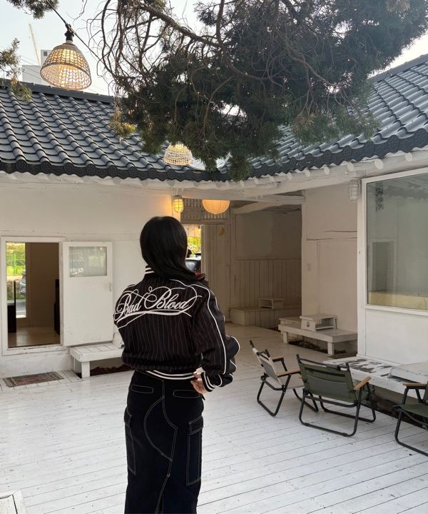 BADBLOOD ♥ Dark Classic Pinstripe Track Jacket Dark Classic Pinstripe Track Jacket - Black – BADBLOOD TAIWAN