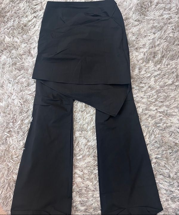 ◆MISEKI SEOUL◆ Draped midi skirt pants SET BLACK MSK251PT0 MUSINSA | MISEKI SEOUL Draped chiton midi skirt pants SET