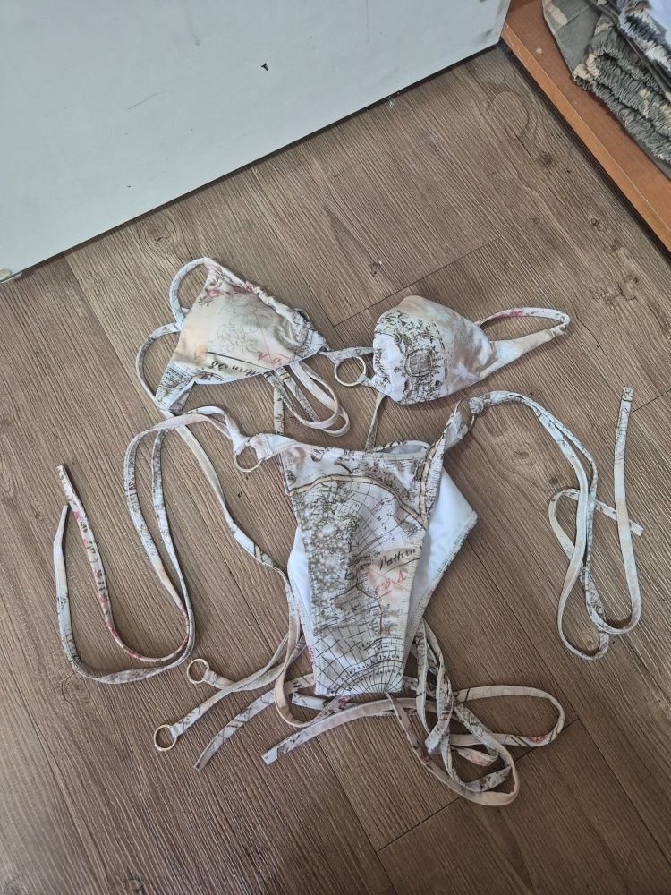 MUSINSA公式 | TOOMUCHTAX Vintage Map O-Ring Bikini