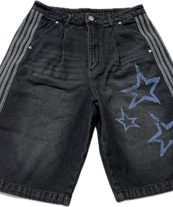TabisukeTabizoタビスケタビゾウShorts　M Blue gray Empyre Elastic Waist Light Blue Corduroy Skate Shorts at
