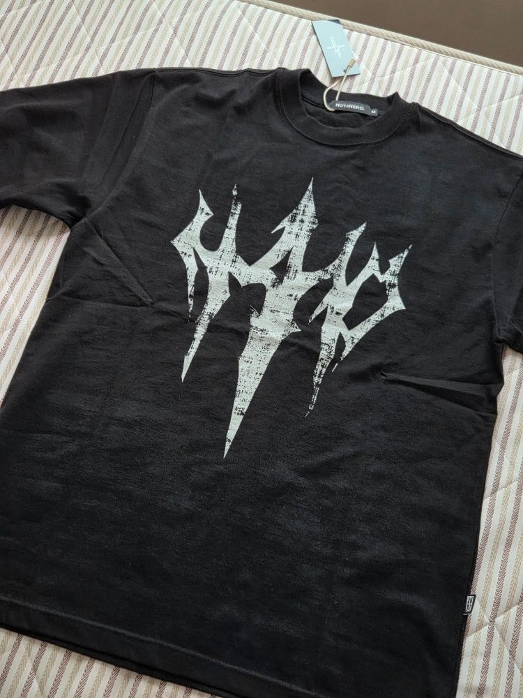 [NOT4NERD] N4ND Trident Logo T-Shirts /追跡付 N4ND Trident Logo T-Shirts - Black - NOT4NERD