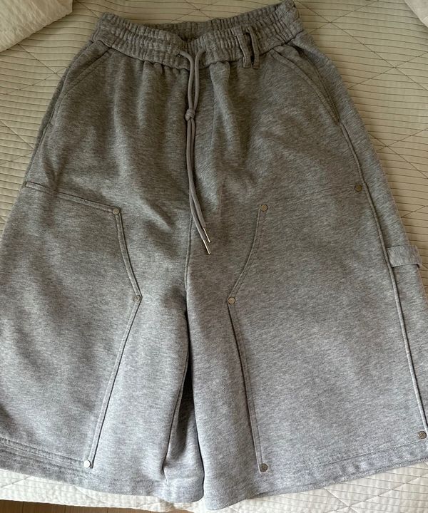 MUSINSA | NOT4NERD Stud Carpenter Bermuda Sweat Shorts