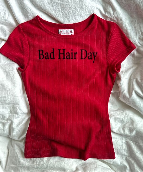 Bad Hair Day Tee Red – SCULPTOR JAPAN