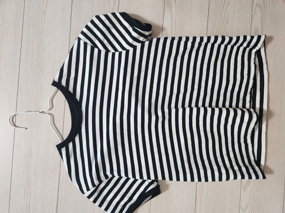 MUSINSA公式 | CPGN STUDIO Stripe CROP Ringer Tee Black