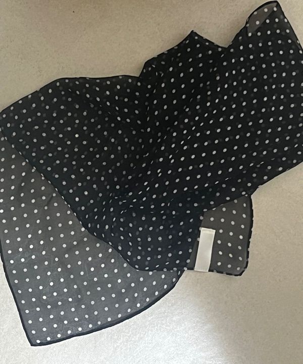 MUSINSA | TATIANA Mimi Dot Square Silk Scarf SF2908 3 Colors