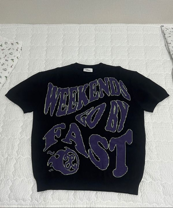 MUSINSA公式 | XTONZ XTK148 WEEKEND ROUND HALF SLEEVE KNIT