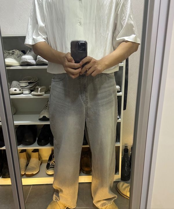 MUSINSA公式 | COOR Natural Linkle Open Collar Shirt (White)