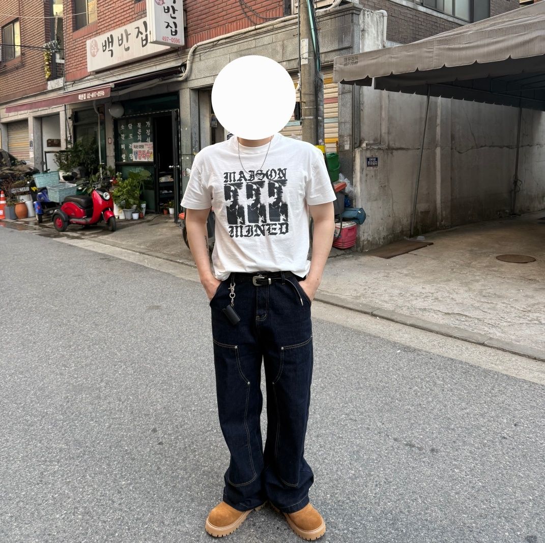 MUSINSA公式 | DWS COMPANY ダブルニーデニムパンツ（インディゴ）