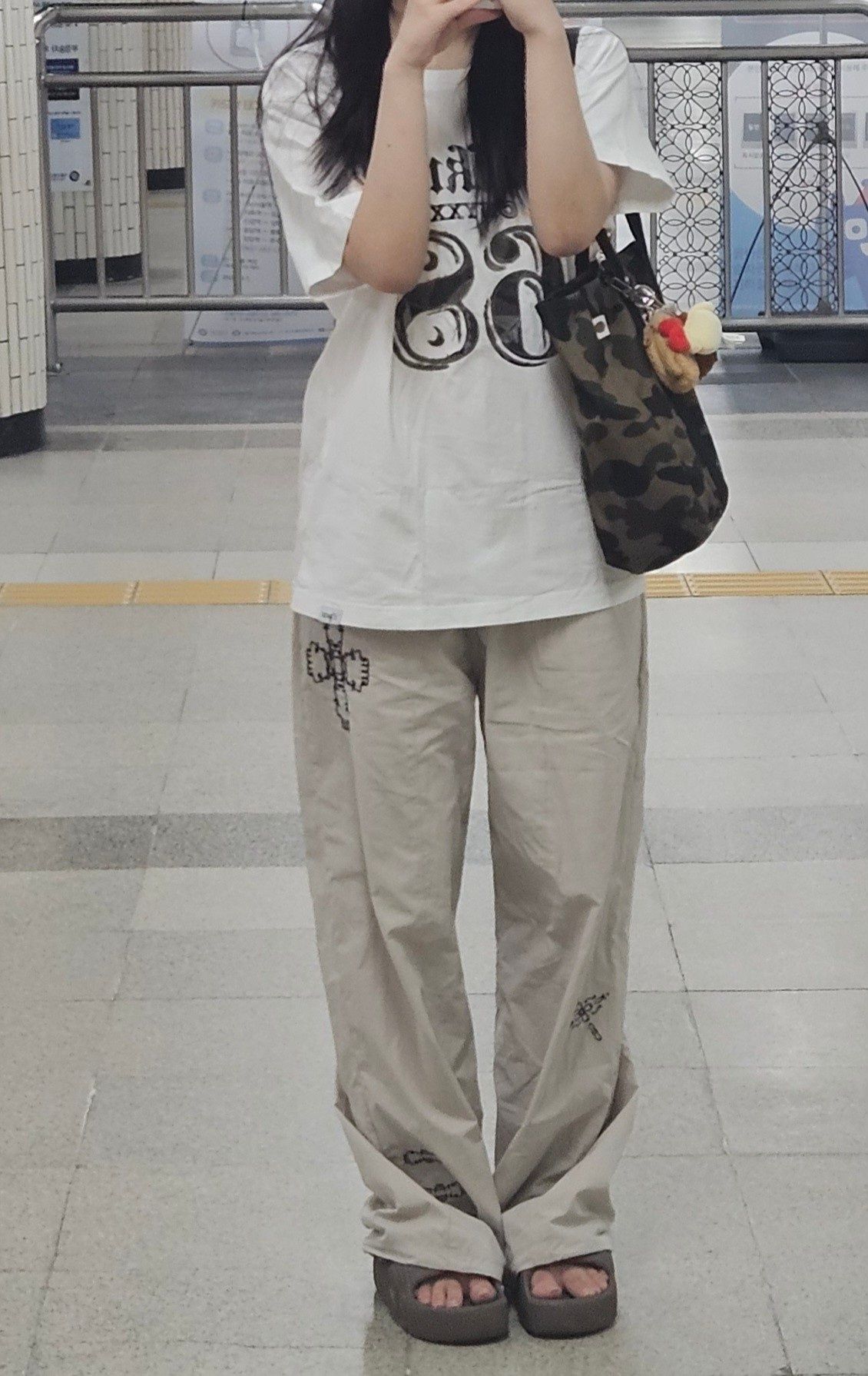 MUSINSA公式 | THE COLDEST MOMENT TCM ethnic nylon pants (black)