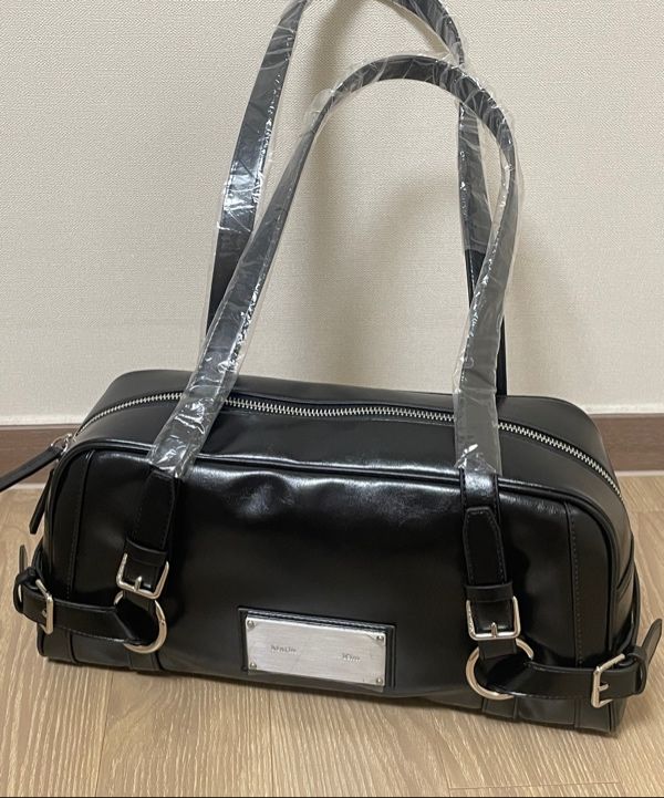 無料配送 ★MATIN KIM★ BIKER DETAIL MEDIUM SHOULDER BAG MK2511BG051MLG_2.jpg