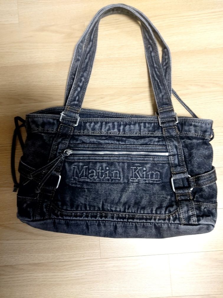 ● MATIN KIM ● MATIN WASHED DENIM SQUARE BAG MUSINSA | MATIN KIM MATIN WASHED DENIM SQUARE BAG IN BLACK