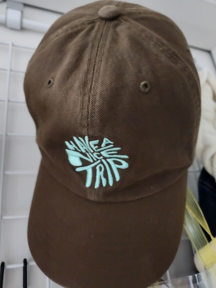 HELLO■HNT Swirl Logo Ball Cap_Brown■送料込 HELLO□HNT Swirl Logo Ball Cap_Brown□送料込 HNT Swirl Logo