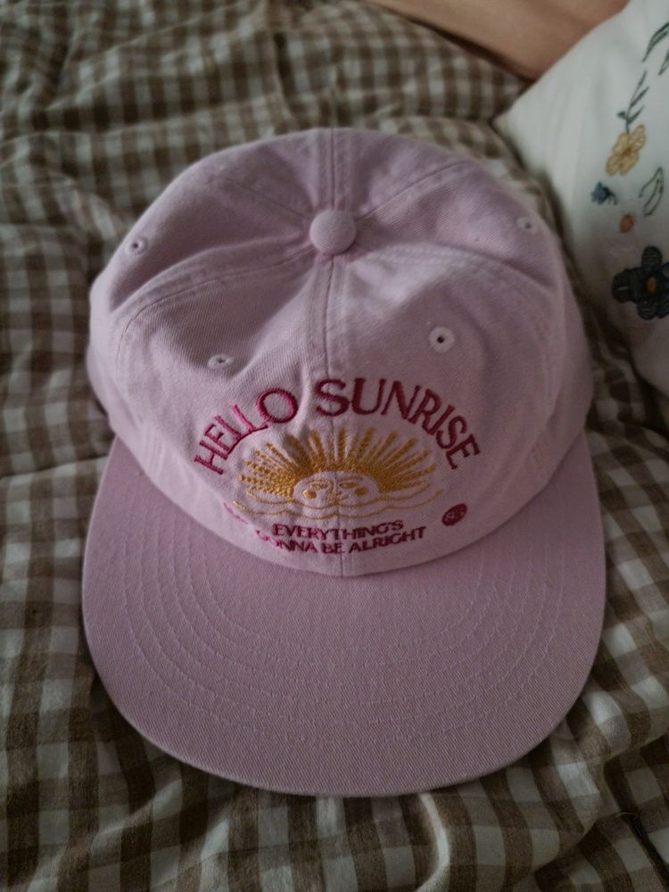 MUSINSA | HELLO SUNRISE Washed Two Tone Arch Logo 6panel