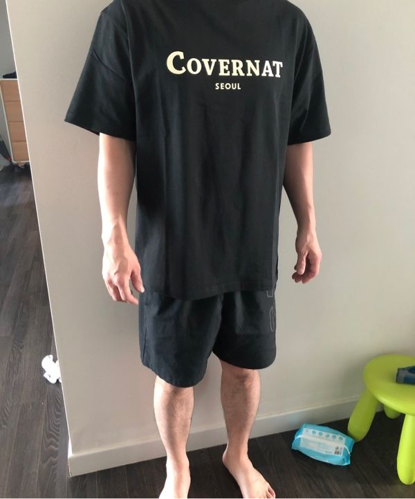 MUSINSA | COVERNAT Seoul Logo T-Shirt Black