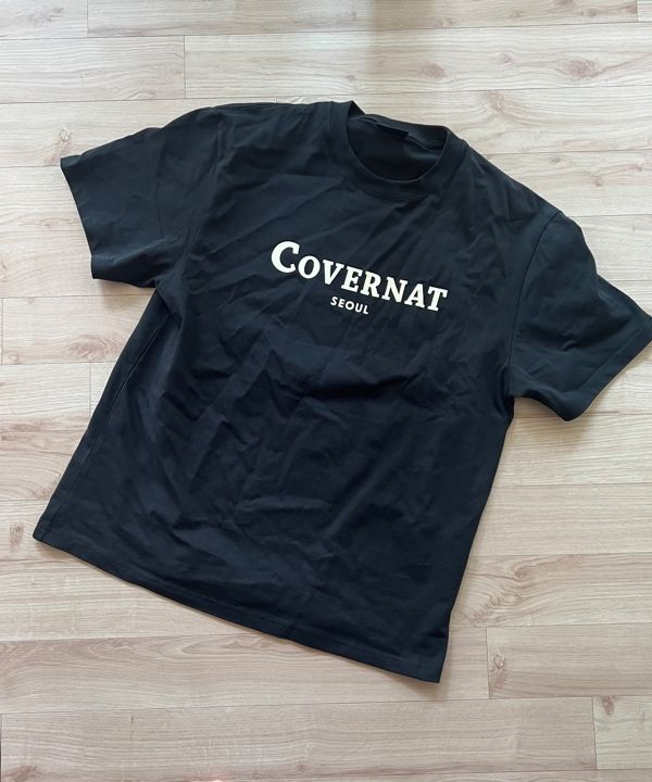 MUSINSA | COVERNAT Seoul Logo T-Shirt Black