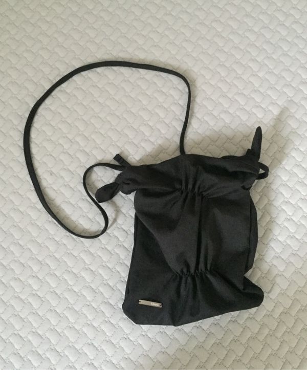 MUSINSA | MISEKI SEOUL Shirring mini cross bag BLACK