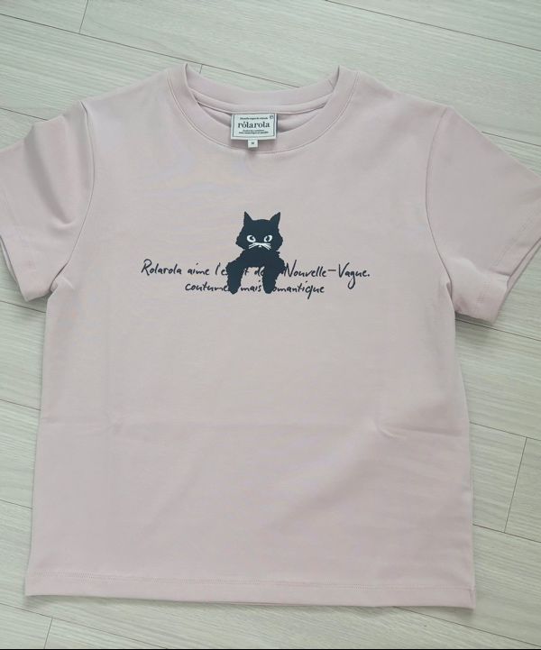 MUSINSA | ROLAROLA ROLA CAT FRIENDS T-SHIRT CHARCOAL