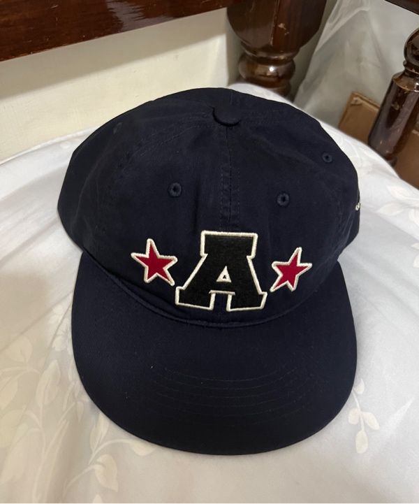 MUSINSA | AEAE WASHED CAPITAL LOGO CAP [NAVY]