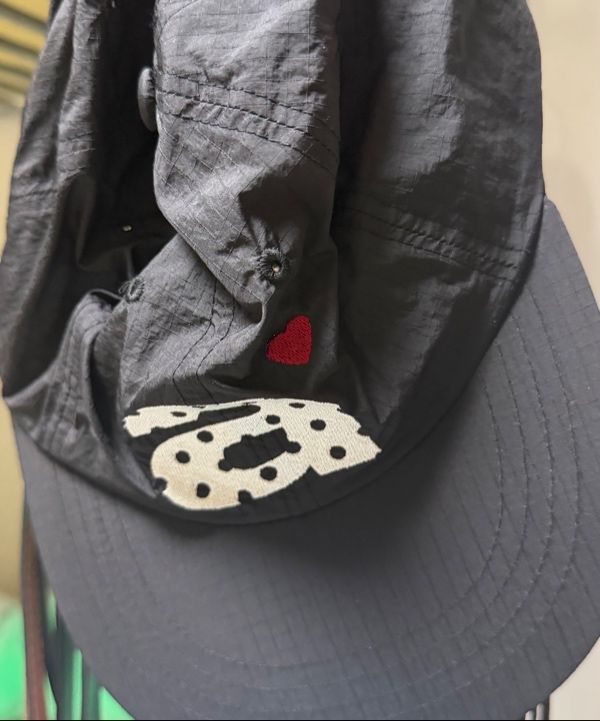 MUSINSA | AEAE DOT SMALL LETTER NYLON CAP [BLACK]