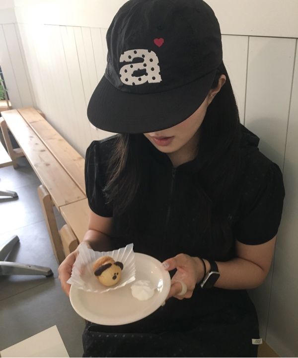 ♦aeae♦DOT SMALL LETTER NYLON CAP MUSINSA | AEAE DOT SMALL LETTER NYLON CAP [WHITE]