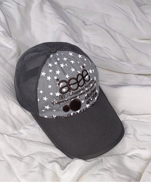 ★AEAE★ WEB LOGO MESH CAP GREYBLUE A231UAA01GB Aeae Web Logo Mesh Cap Grey Blue | eBay