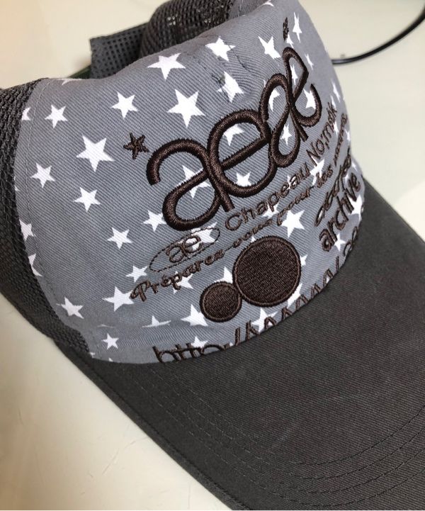 ★AEAE★ WEB LOGO STAR MESH CAP【送料込/関税込】 WEB LOGO STAR MESH CAP [GREY] – aeae JAPAN