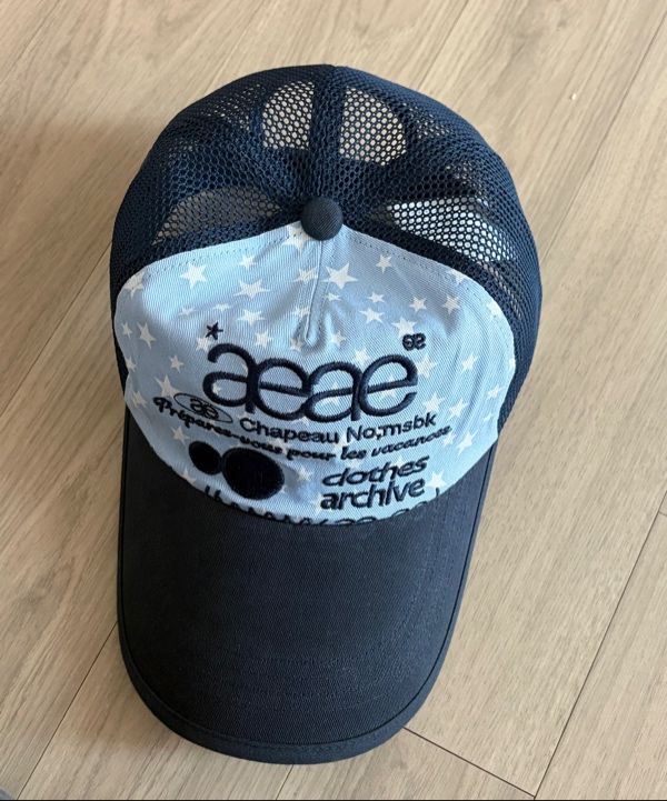 MUSINSA公式 | AEAE WEB LOGO STAR MESH CAP [SKYBLUE]