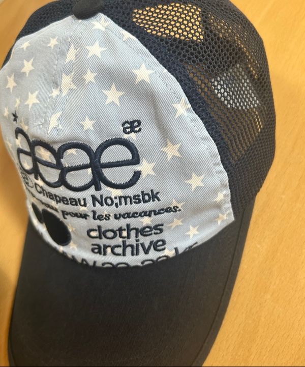 MUSINSA公式 | AEAE WEB LOGO STAR MESH CAP [SKYBLUE]