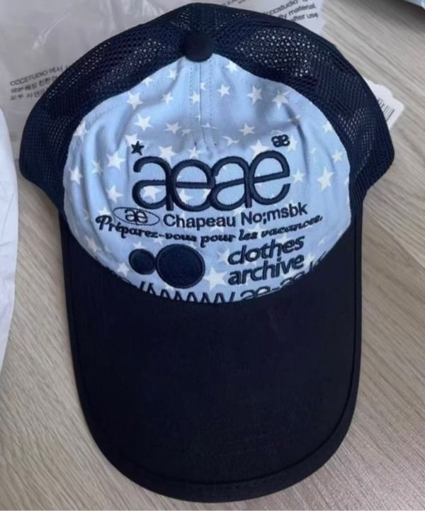 ★AEAE★ WEB LOGO MESH CAP SKYBLUE A231UAA01SB aeae WEB LOGO STAR MESH CAP SKYBLUE - メルカリ