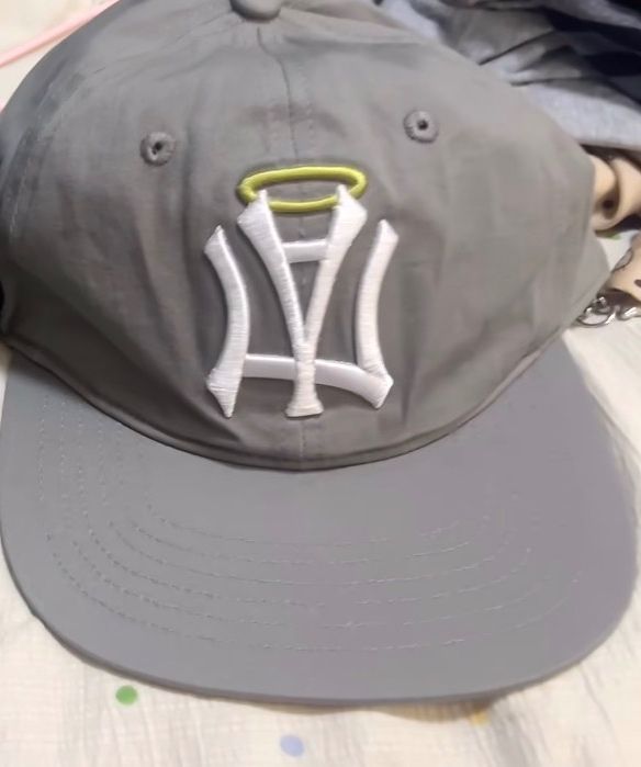 MUSINSA | AEAE AE SYMBOL ANGEL WING CAP [GREY]