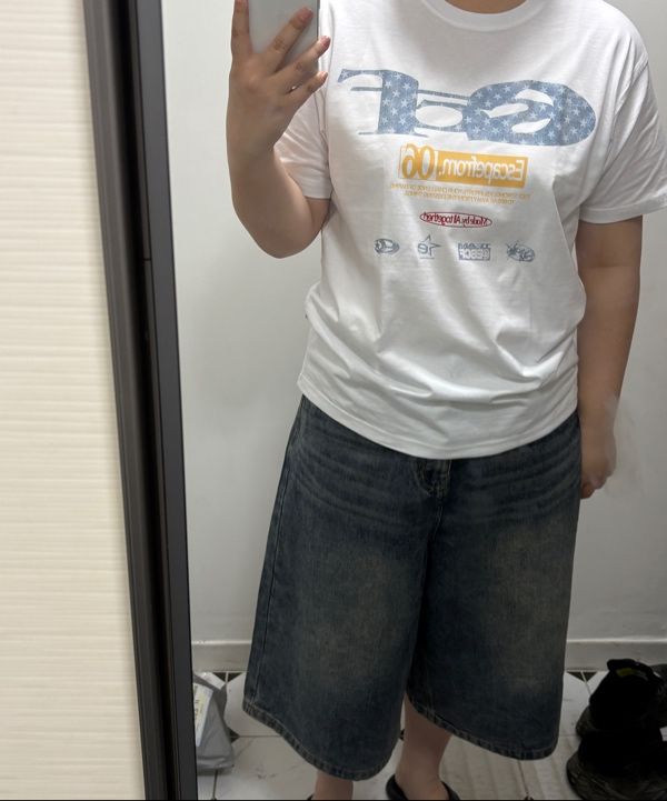 Tシャツ・カットソー ESCAPEFROM STARDENIM ESCF LOGO COLLAGE PRINT SLIMFIT T-shirt MUSINSA | ESCAPEFROM Star Denim ESCF Logo Collage Print
