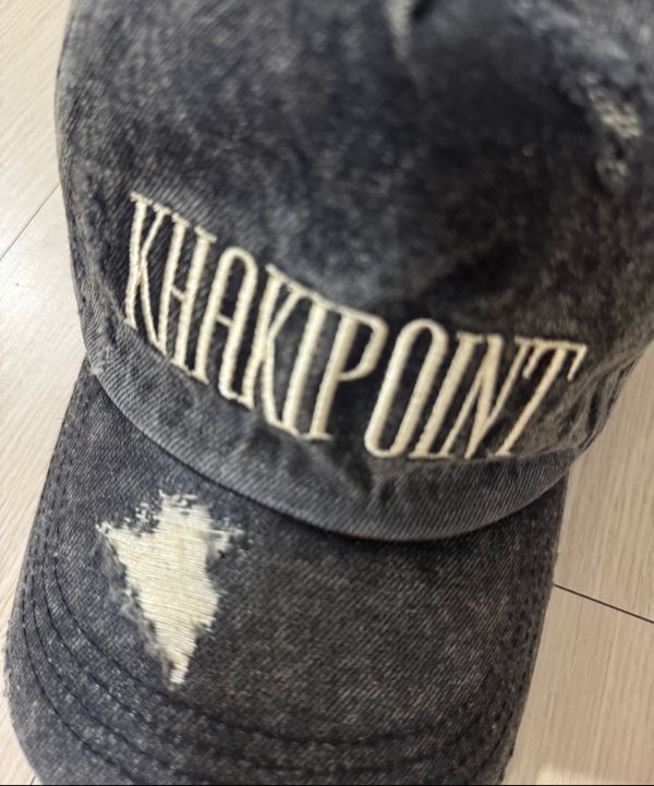 ★KHAKIPOINT★Destroyed Denim Cap MUSINSA | KHAKIPOINT Destroyed Denim Cap (blue)