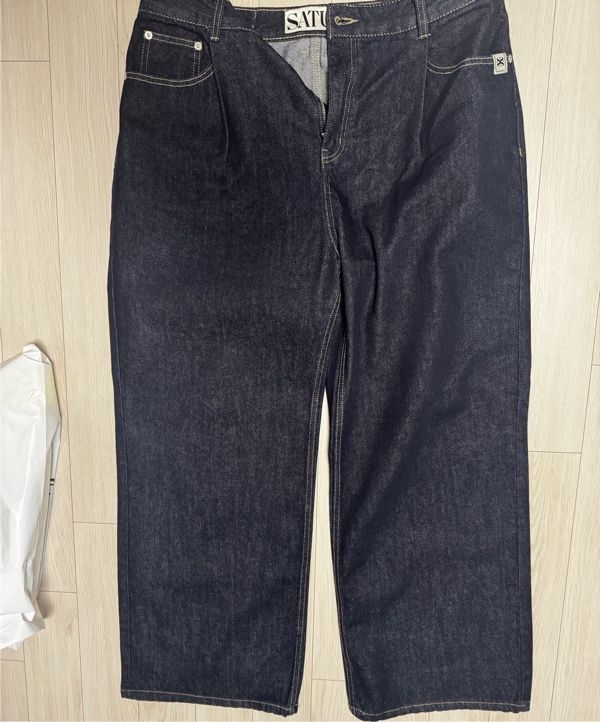 【SATUR】 Wide Flare Denim Pants / 追跡付 MUSINSA公式 | SATUR Wide flare denim pants indigo