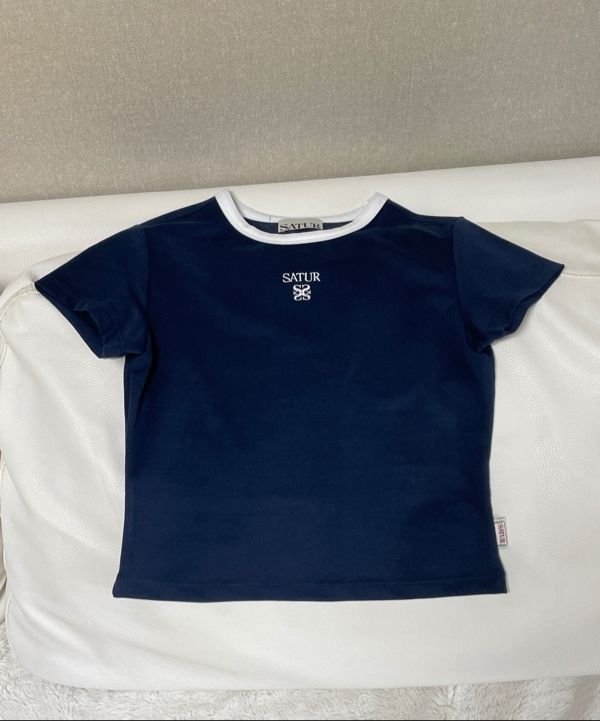 MUSINSA公式 | SATUR (W) Apero Crop Ringer Short Sleeve T