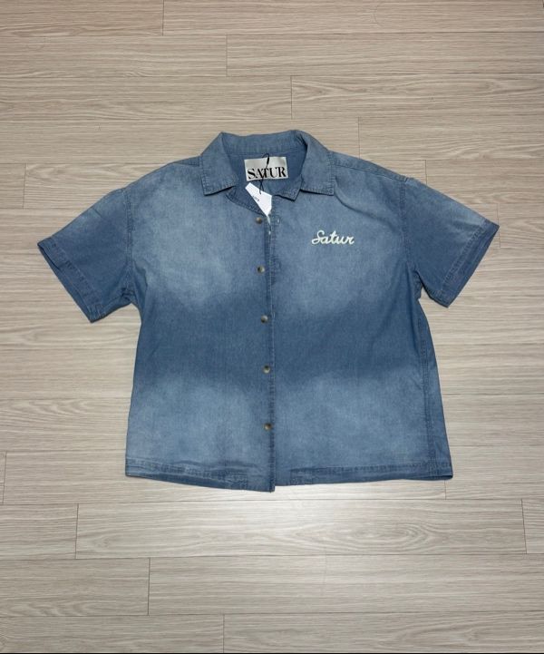 シャツ SATUR Bon Voyage Denim Shirt Light Blue SA252MDH02LBL0 MUSINSA | SATUR Bon Voyage Denim Shirt Light Blue