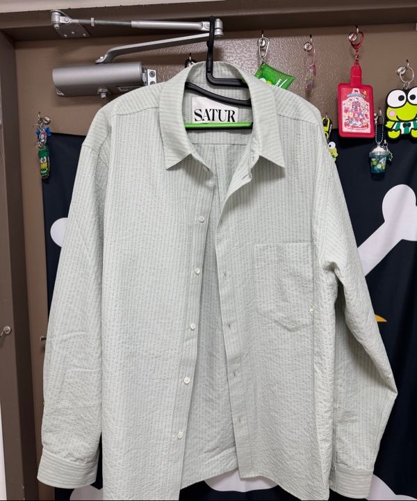 シャツ SATUR Seersucker Basic Pocket Shirt Light Blue SA251USH02LB MUSINSA | SATUR Basic Pocket Shirt Sky Blue